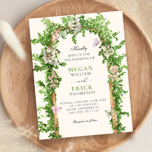 Garden wedding invitation