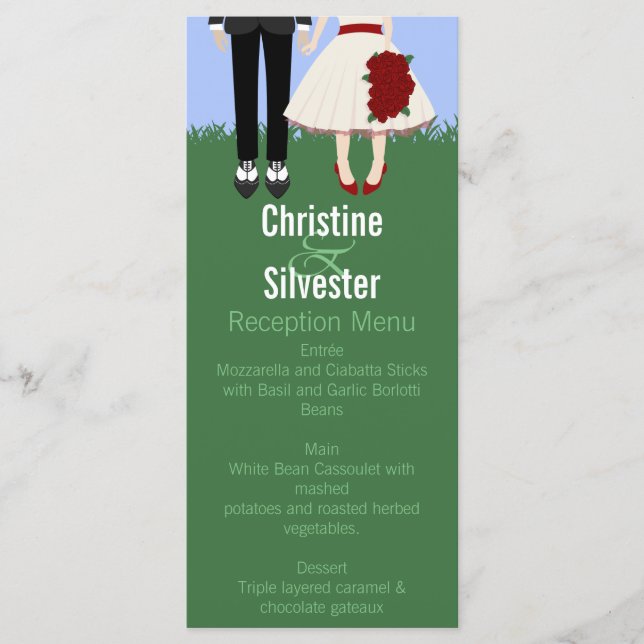 Garden Wedding,  menu and program (Front)