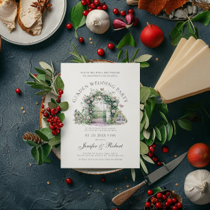 Garden Wedding Party Floral Garden Door  Invitation