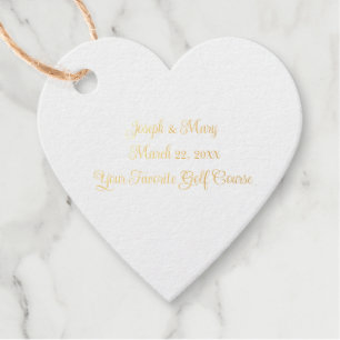 Garden Wedding Rustic Golf Course Botanical Custom Favour Tags