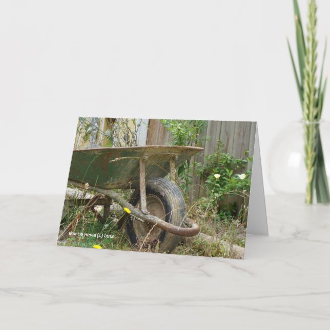 Garden Wheelbarrow Card (Front)