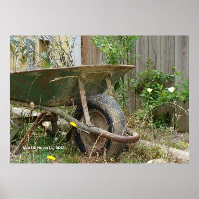 Garden Wheelbarrow Poster (Front)