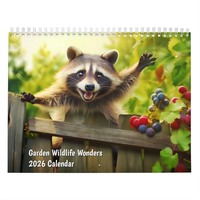 Garden Wildlife Wonders 2026 Calendar (Cover)