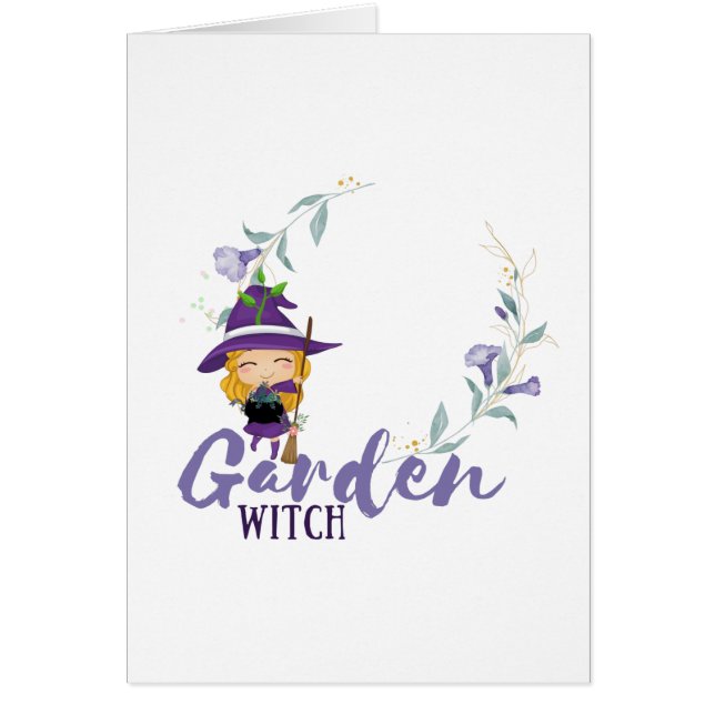 GARDEN WITCH - Personalize with text, spell, sigil (Front)