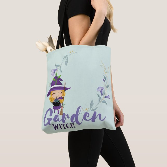 GARDEN WITCH - Personalize with text, spell, sigil Tote Bag (Close Up)