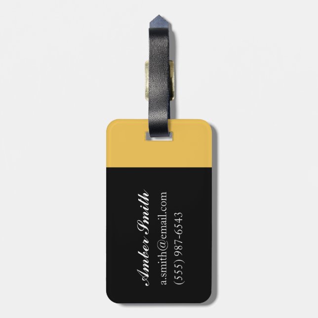 Garden with Plants 2000 Luggage Tag (Back Vertical)