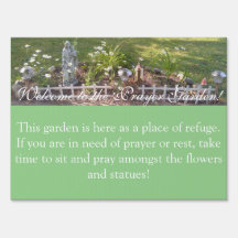 Garden Yard Sign - Jesus Amongst the Daisies