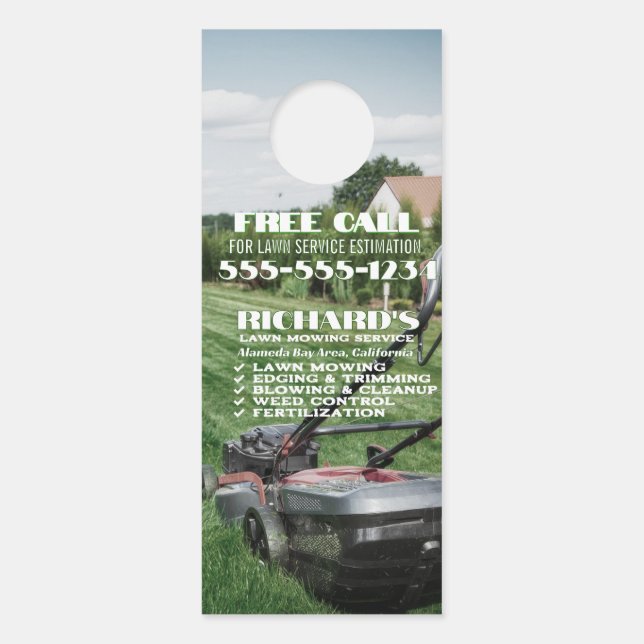 Gardener Affichette de porte d'entretien et d'entr (Devant)