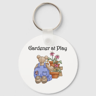 Gardener at Play Keychain