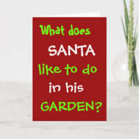 Gardener Christmas Santa Joke Gardening Christmas