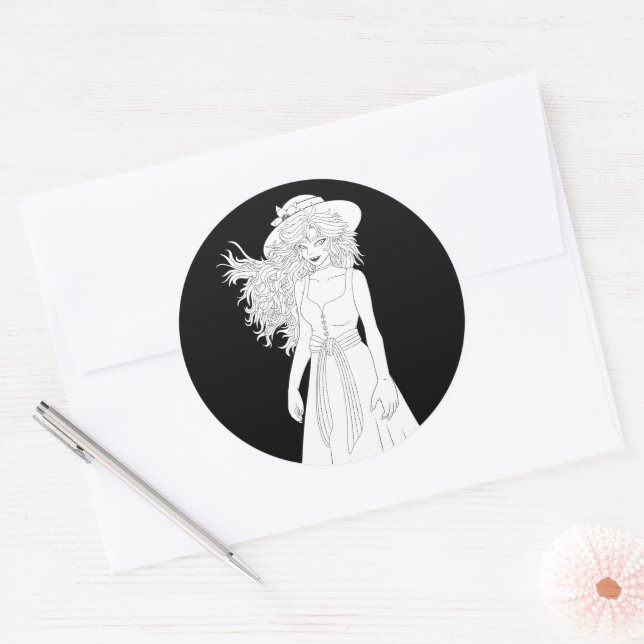 Gardener Classic Round Sticker (Envelope)