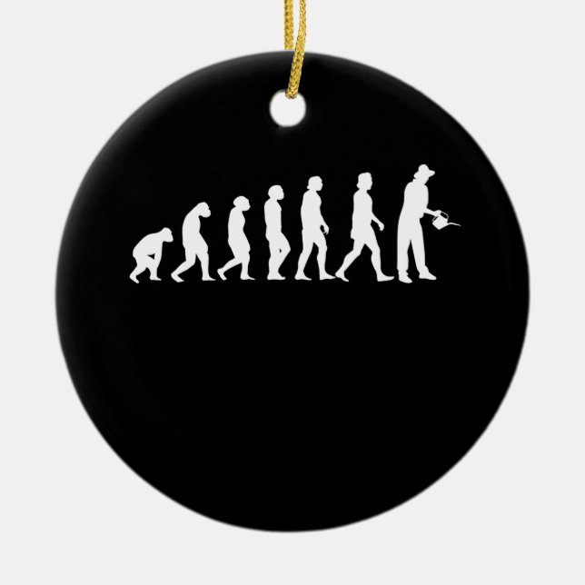 Gardener Evolution Ceramic Ornament (Front)