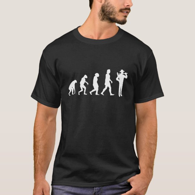 Gardener Evolution Gardening Landscaper T-Shirt (Front)