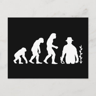 Gardener Evolution Postcard