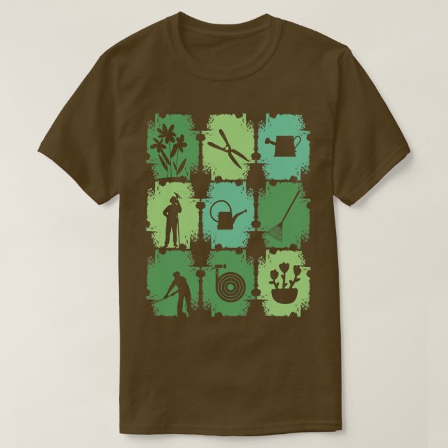 Gardener Garden Tool T-Shirt (Design Front)