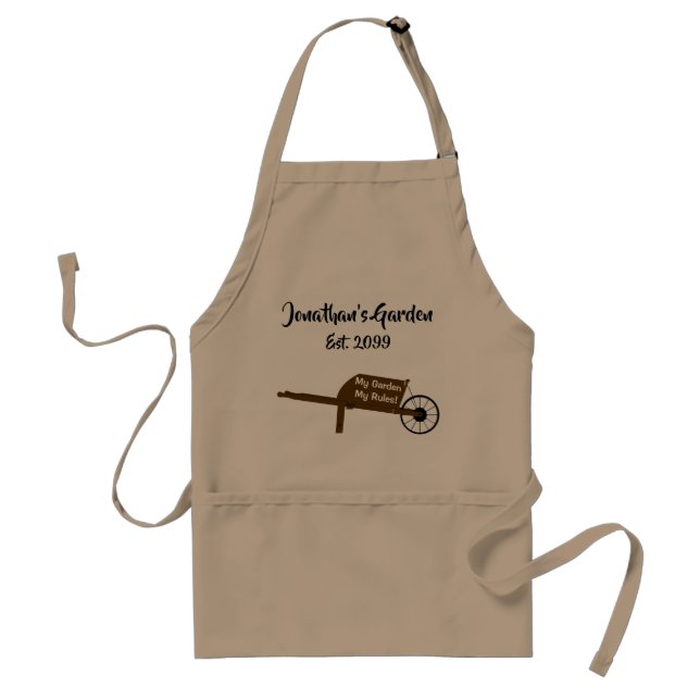 Gardener Garden Wheelbarrow Apron with pockets (Front)