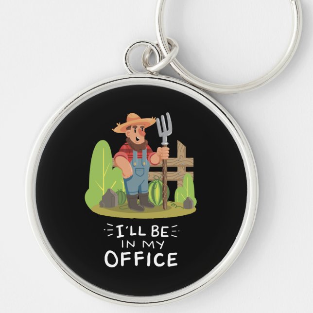 Gardener Gardening Keychain (Front)