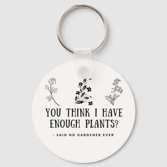 Gardener, Gardening, Plant Lover, Gifts for Garden Keychain (Front)