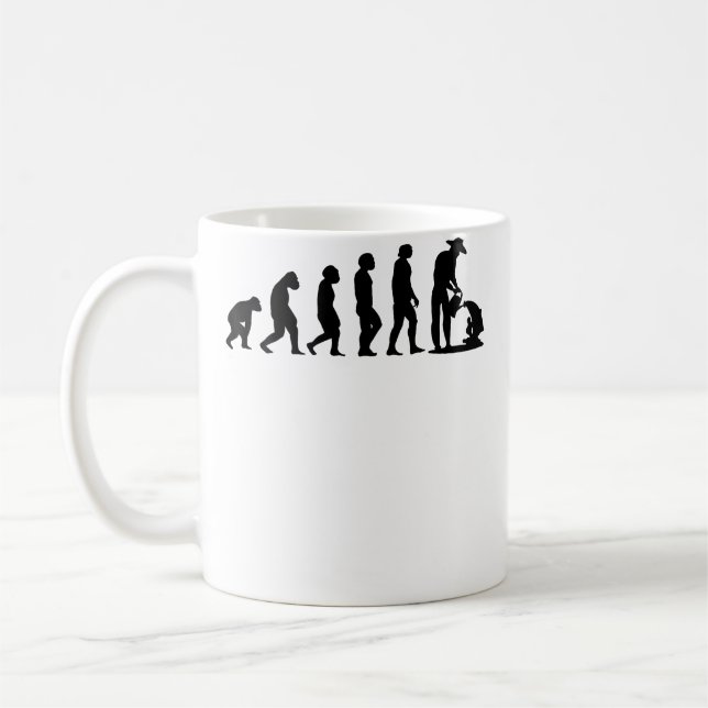 Gardener Landscaper Evolution Horticulture Gardeni Coffee Mug (Left)