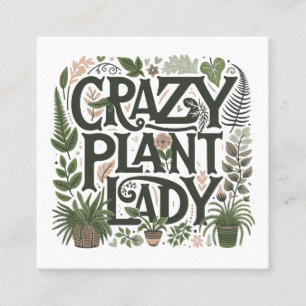Gardener Landscaper Greenery Square Business Card
