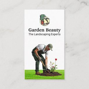 Gardener   Landscaping Tools Business Card