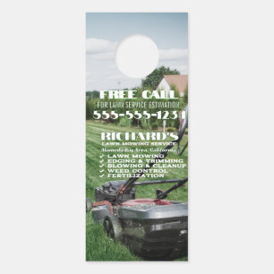 Gardener Lawn Care and Maintenance Door Hanger