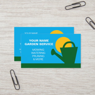 Gardener lawn care business card template
