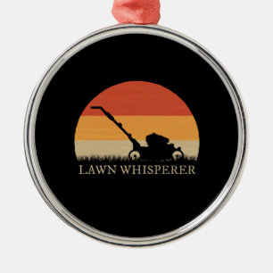 Gardener - Lawn Whisperer Metal Ornament