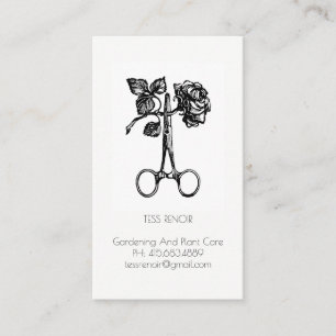 Gardener Or Plant Care Business Card