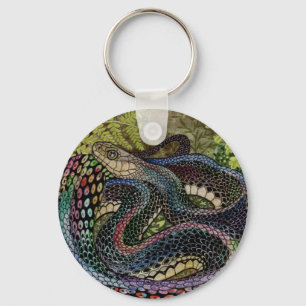 Gardener Snake Study Beyond the Skin  Keychain