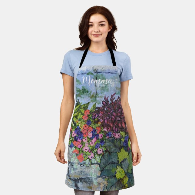 Gardener's Art Dream Apron Summer Flowers (Worn)