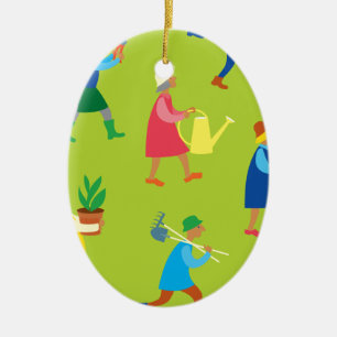 Gardeners Ceramic Ornament