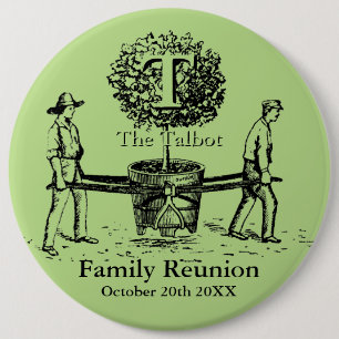 Gardeners Family Reunion L Button custom Name