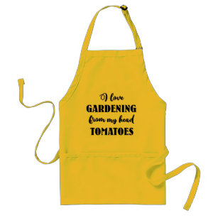 Gardeners I Love Gardening Quote Tool Potting Standard Apron