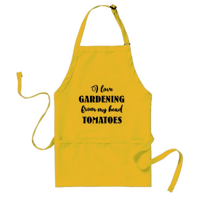 Gardeners I Love Gardening Quote Tool Potting Standard Apron (Front)