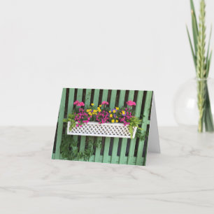 Gardener's window box all occasion greeting card