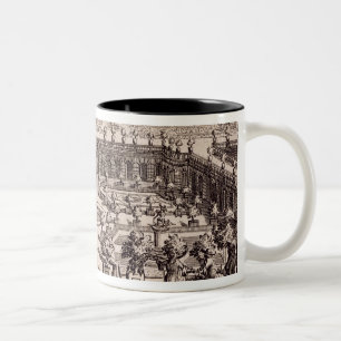 Gardeners working in an orange garden, from 'Le Pa Two-Tone Coffee Mug