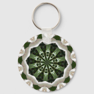 Gardenia Kaleidoscope Keychain