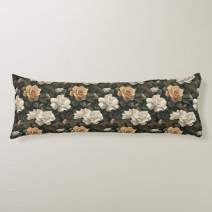 Gardenias Botanical Office Decor Elegant Bed Body Pillow