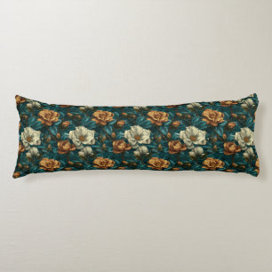 Gardenias Bouquet Office Decor Vintage Memory Foam Body Pillow