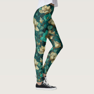 Gardenias Flower Athletic Gardenias Themed Gifts Leggings