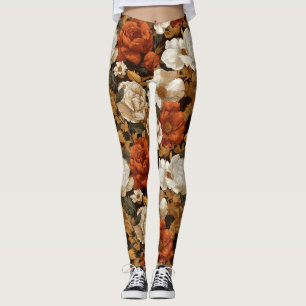 Gardenias Flower Weightlifting Gardenias Petal Leggings