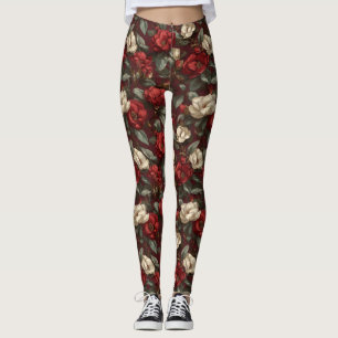Gardenias Flower Workout Wear Gardenias Sparkle Leggings