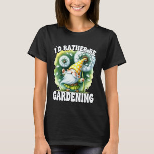 Gardening 4\Dandelion Flower Gnome For Women Id Ra T-Shirt