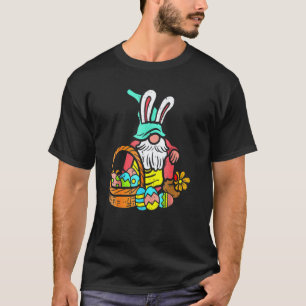 Gardening 4\Easter Eggs Nordic Garden Gnome Bunny T-Shirt
