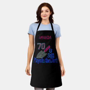 Gardening 70th B'day Personalized All-Over Print   Apron