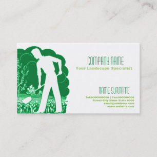 Gardening and landscape business card