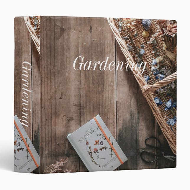 Gardening Binder Folder (Front/Spine)