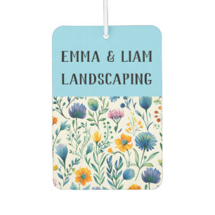 Gardening Business QR Code Promotional Branding Air Freshener