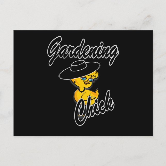 Gardening Chick #4 Postcard (Front)